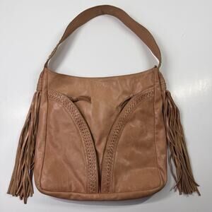 Bali ELF Nomad Tassel Leather Bag Beige Shoulder Bag